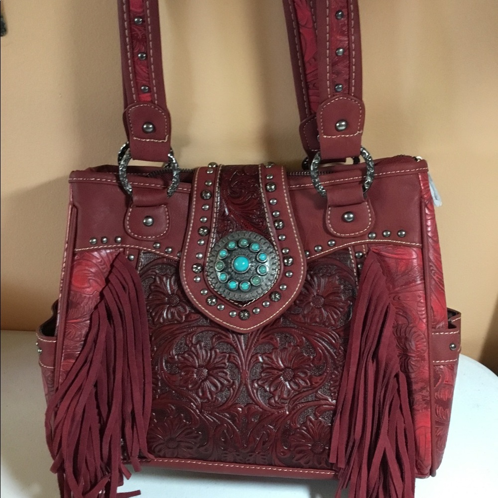 Montana west fringe  Trinity handbag